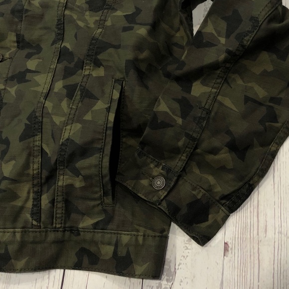 Levi’s Trucker Jacket Rare Camouflage Military - Picture 8 of 10